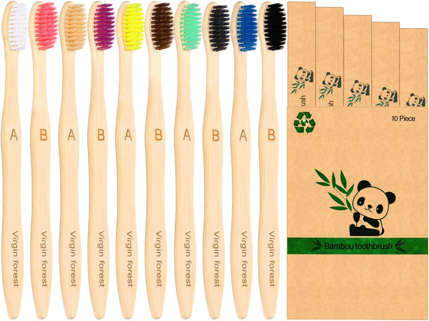 Bamboo Toothbrush Set