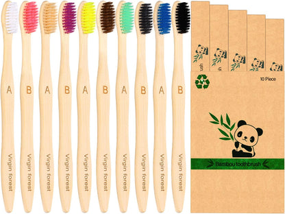 Bamboo Toothbrush Set