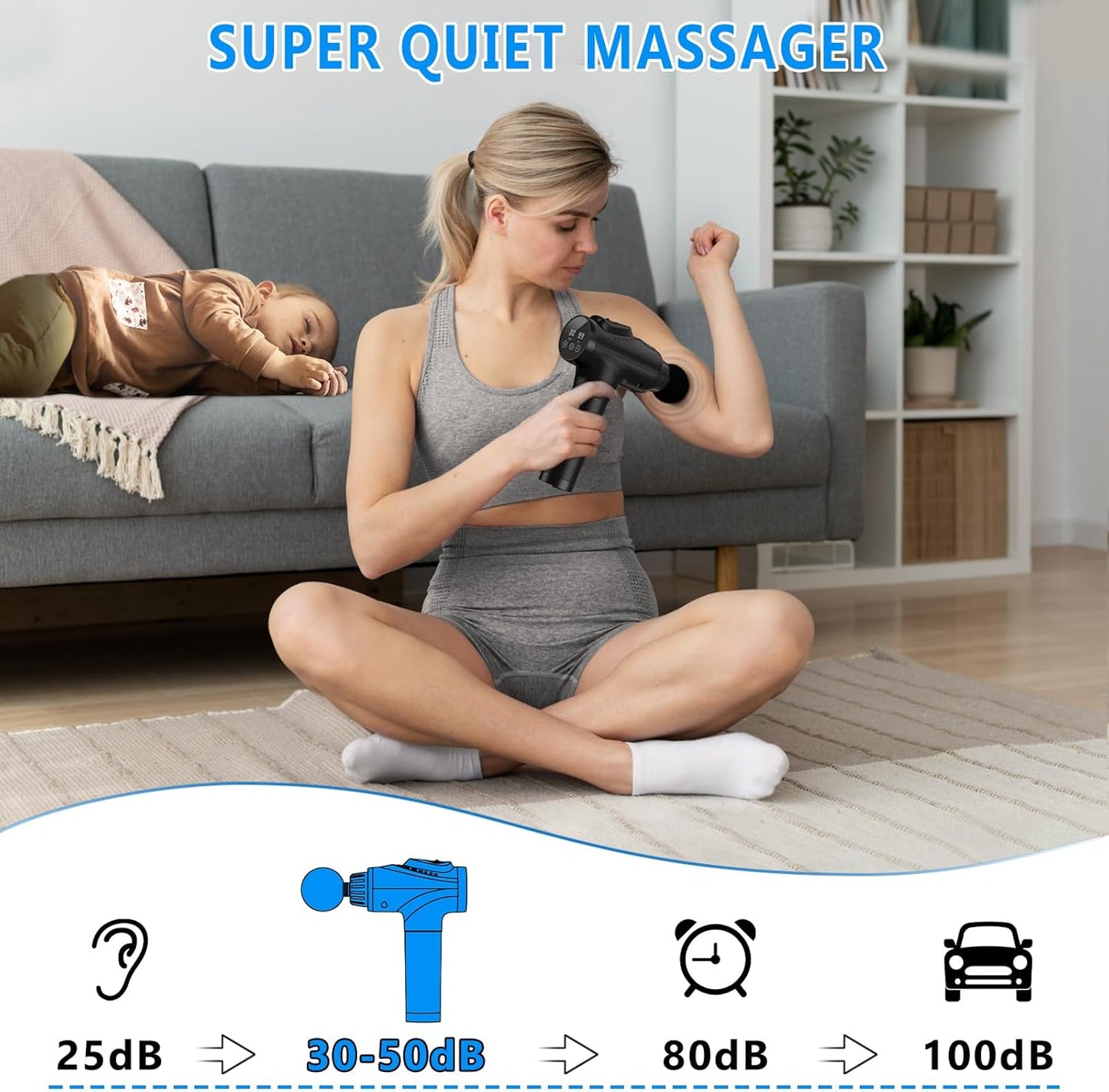 Deep-Tissue Percussion Massage Gun